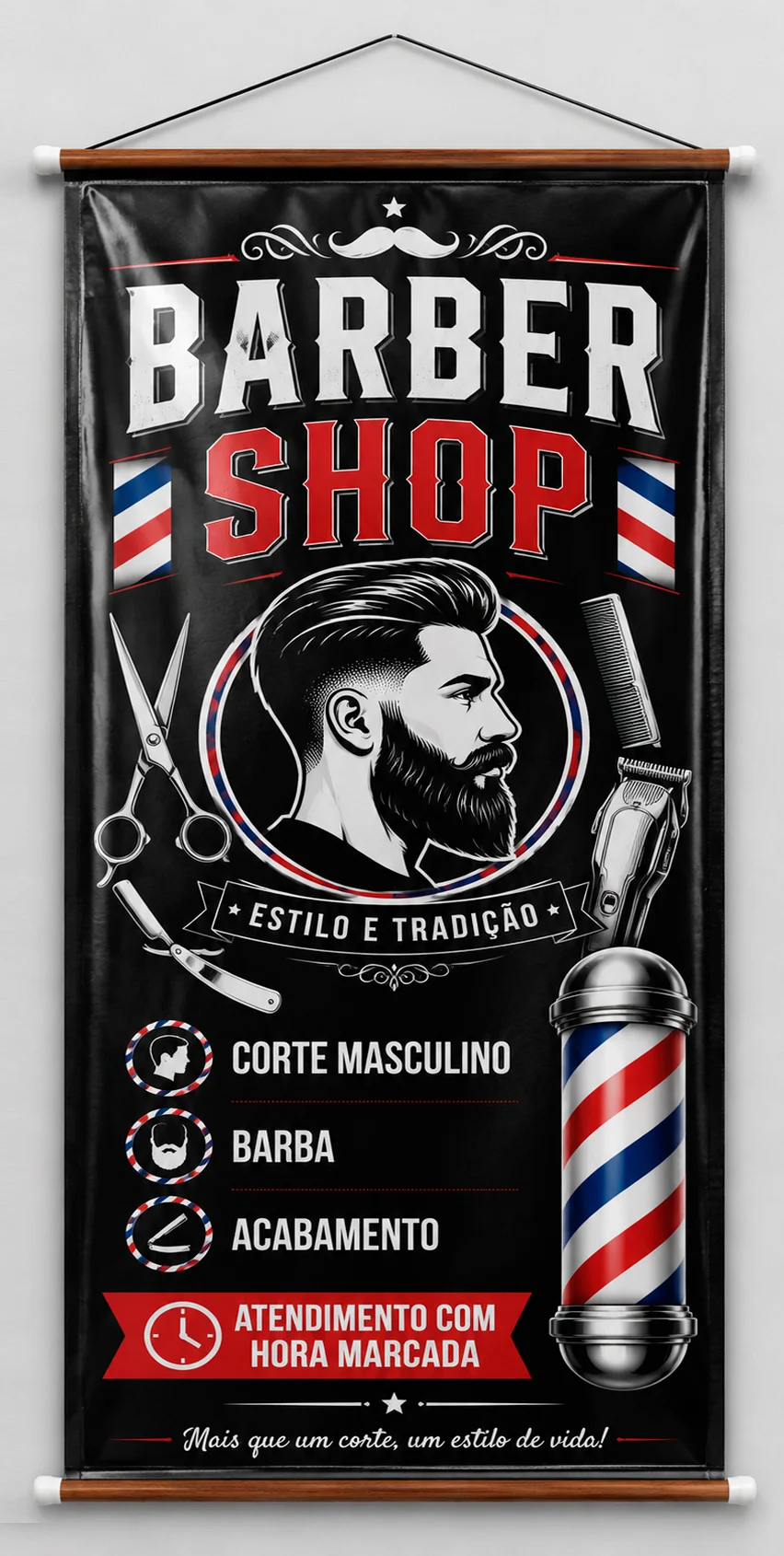 Exemplo completo de banner 100 x 200 cm